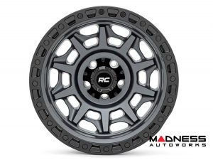 Ford Bronco Custom Wheels (1) - 85 Series - Gunmetal Gray w/ Black Lip - 17 x 9.0 / 6 x 135 / -12 / 4.5" - Rough Country Ford Bronco Custom Wheels (1) - 85 Series - Gunmetal Gray w/ Black Lip - 17 x 9.0 / 6 x 135 / -12 / 4.5" - Rough Country